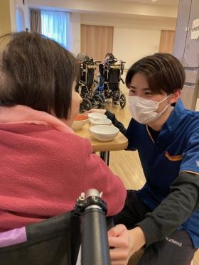 入居者様と職員