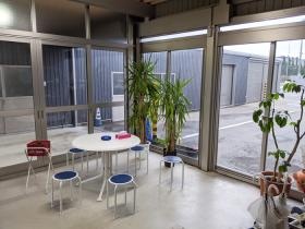 現場スタッフの休憩場所です