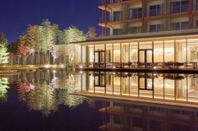 一歩足を踏み入れると非日常が広がるホテルの外観です。