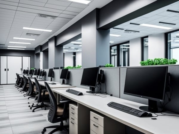 増員にあたり、PCデスクのワークスペースを新たに増設しました