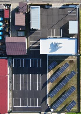 駐車場有り（空撮）