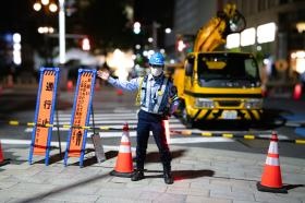 夜勤現場の様子です