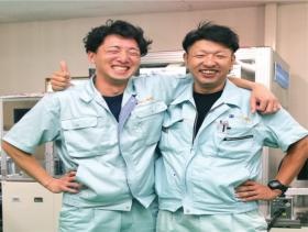 部門責任者の２人 卒業校の先輩、後輩