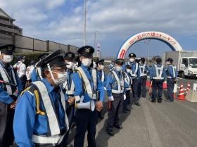 仮設材リース品置き場