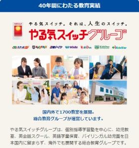 やる気スイッチグループのフランチャイズ運営です