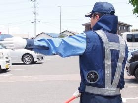 イベント・駐車場警備でも同様に空調ベストを使用しています
