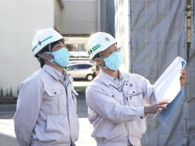 現場管理作業のようす