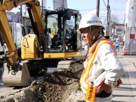 現場管理作業のようす