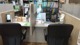 プライバシーに配慮した相談スペースを用意してます