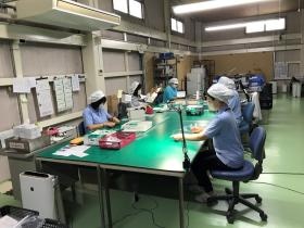 組立・検査のエリアを一部撮影したものです。