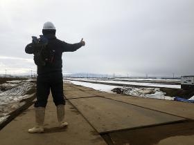 現場写真 工事が竣工間近です。