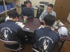 職場見学 建設業についての説明や当社の紹介を行いました。