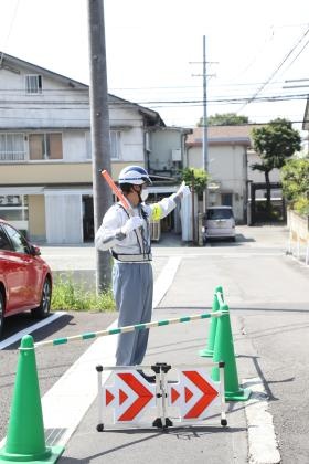 交通誘導の様子