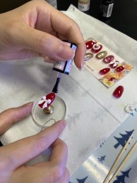 ネイルチップ作業