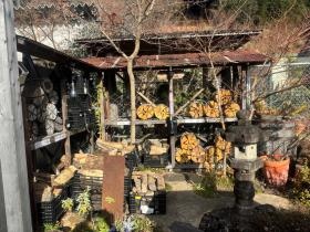 薪販売 事務所前で無人販売を随時行っております