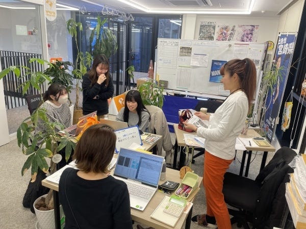 うちの社員とインターンシップも仲良しです！