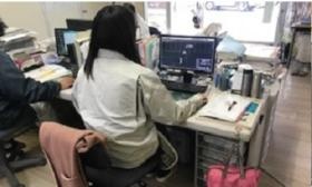 営業部の様子 女性も活躍しています。