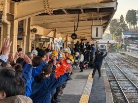 令和６年４月６日全線運行再開（出発式）