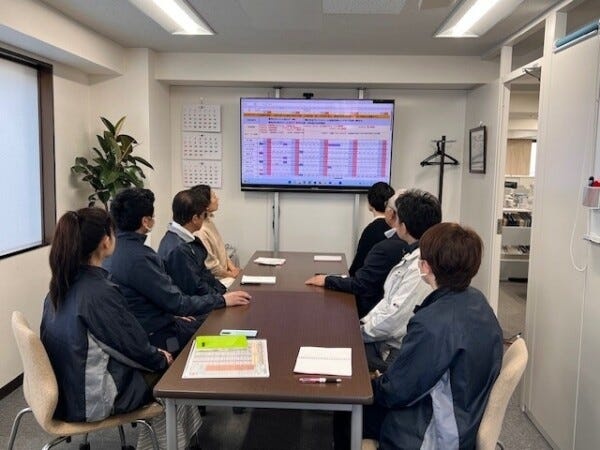 社内会議の風景です。