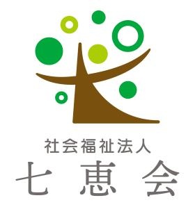 法人ロゴマーク；様々な個性を発揮して輝く職員をイメージ