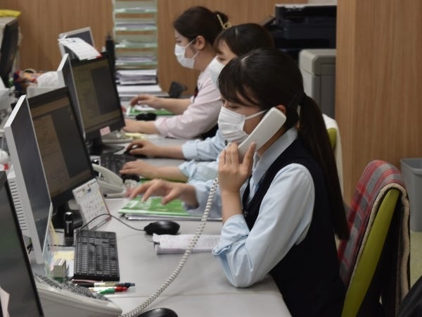 電話で受注しながらのシステム登録もあります