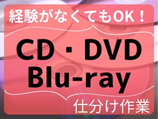 仕分けスタッフ・DVDの仕分け