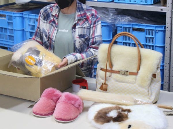 Webサイト・女性向けムートン製品の販売サイトのWEBデザインスタッフ