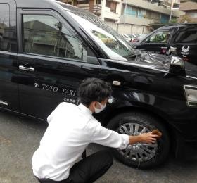 中丸営業所 洗車も一出番ごとに行います。