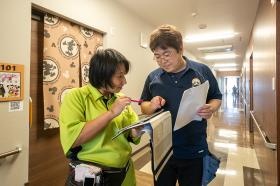 みんなで協力するチームケアを大切にしています。