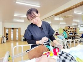 医療的ケアのある方が安心して過ごすことができています。