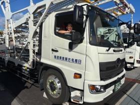 自分専用車両での仕事です。