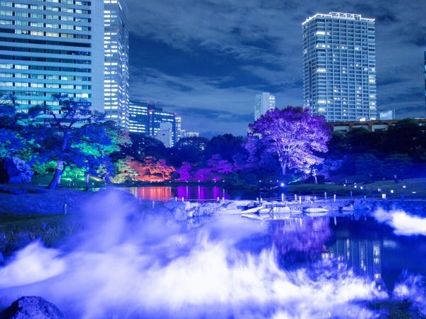 ライトアップイベント「江戸秋夜会 by 1→10 ～旧芝離宮恩賜庭園～」にて庭園内の空間演出、ライティングデザイン、体験設計等を担当。