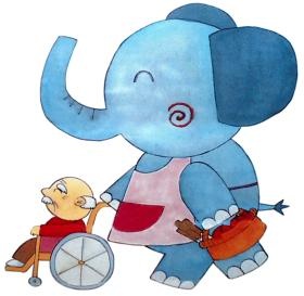 大きくて優しいゾウが、私たちのロゴです♪