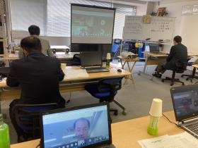 リモートで開催したマッチング会の様子（２０２１年）