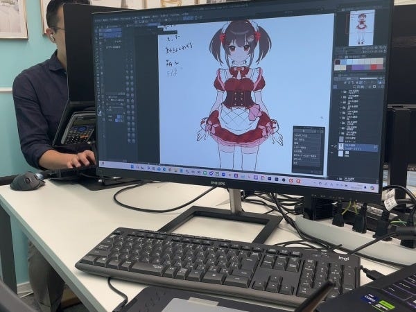 オフィスでのワンシーン。落ち着いて仕事を出来る環境があります。