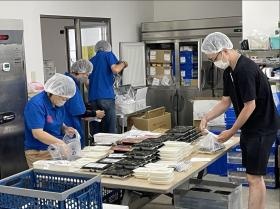 配達準備の様子