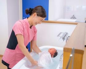 沐浴指導の様子（看護部）