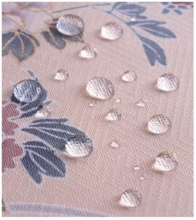 着物や帯へのシミ防止の撥水加工（すこやかガード）です