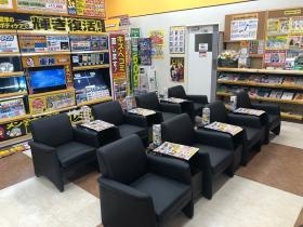 お客様スペース。ゆっくりくつろいでいただけます。