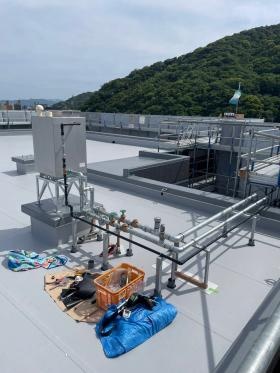 消火配管施工状況