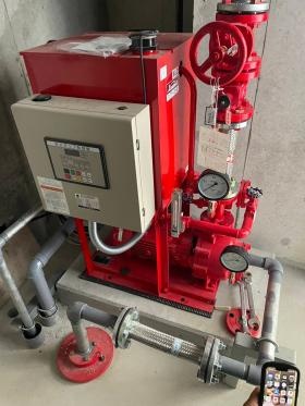 消火ポンプ配管状況