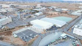 シートメタル工場・新工場の航空写真