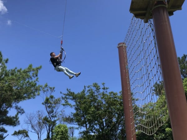 最大の難関！ターザンスイング！