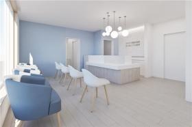 建築中医院の待合室完成予想図