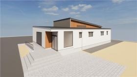 建築中医院の完成予想図