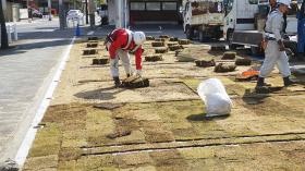 緑化駐車場工事