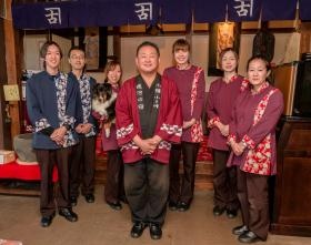 支配人＆従業員＆看板犬カナル