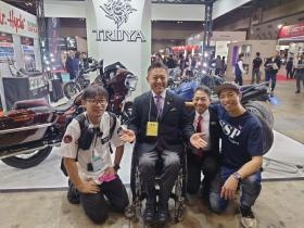 障がい者の方でもバイクを楽しんで頂く電動補助輪システム