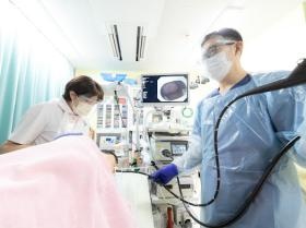 内視鏡の検査中です