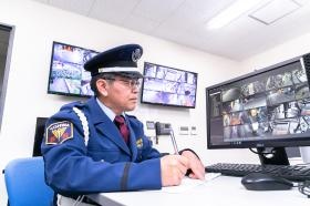 仕事風景です。（施設警備）